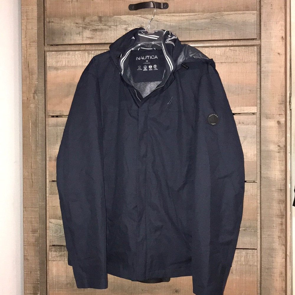 Nautica Men’s Waterproof Windbreaker - Hooded